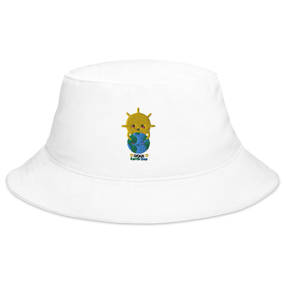 Dique Earth Day White Bucket Hat