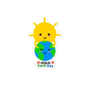 Dique Earth Day Bubble-free stickers