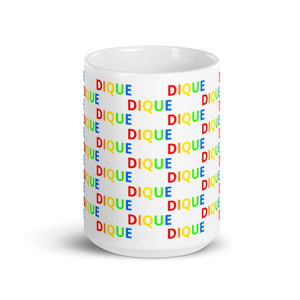 Dique Pride White glossy mug