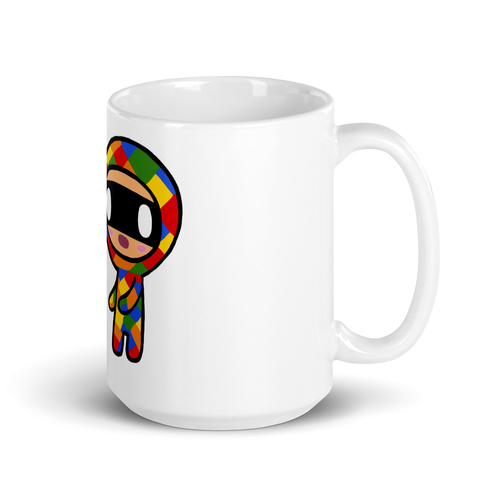 Pique White glossy mug